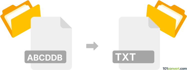 Convertir abcddb a txt
