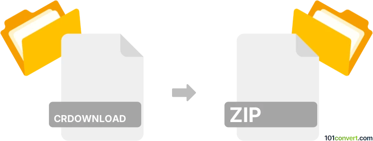 Converti crdownload in zip