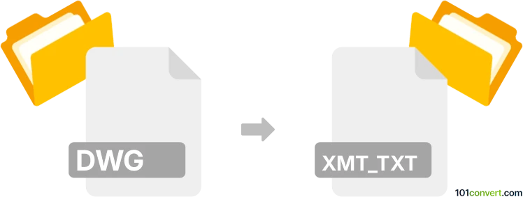 Converter dwg para xmt_txt