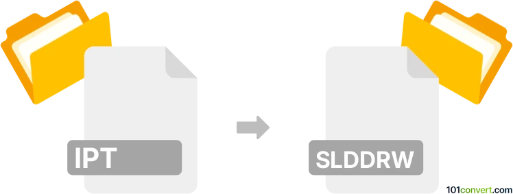 Convert ipt to slddrw