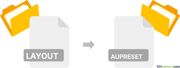 Converter layout para aupreset
