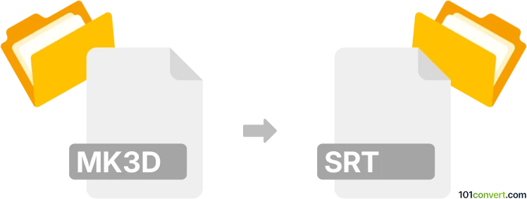 Konversi mk3d ke srt