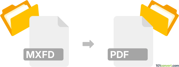 Konversi mxfd ke pdf
