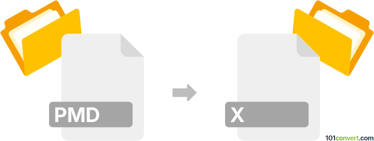 Convert pmd to x