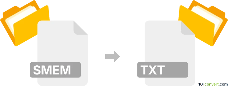 Konversi smem ke txt