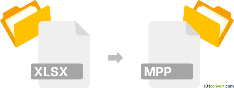 Convert xlsx to mpp