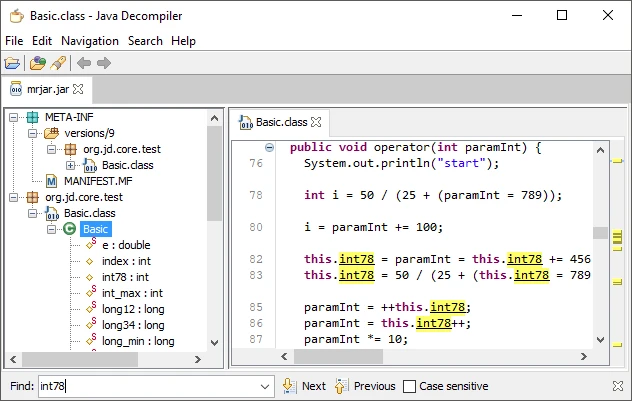 Tangkapan layar JD-GUI