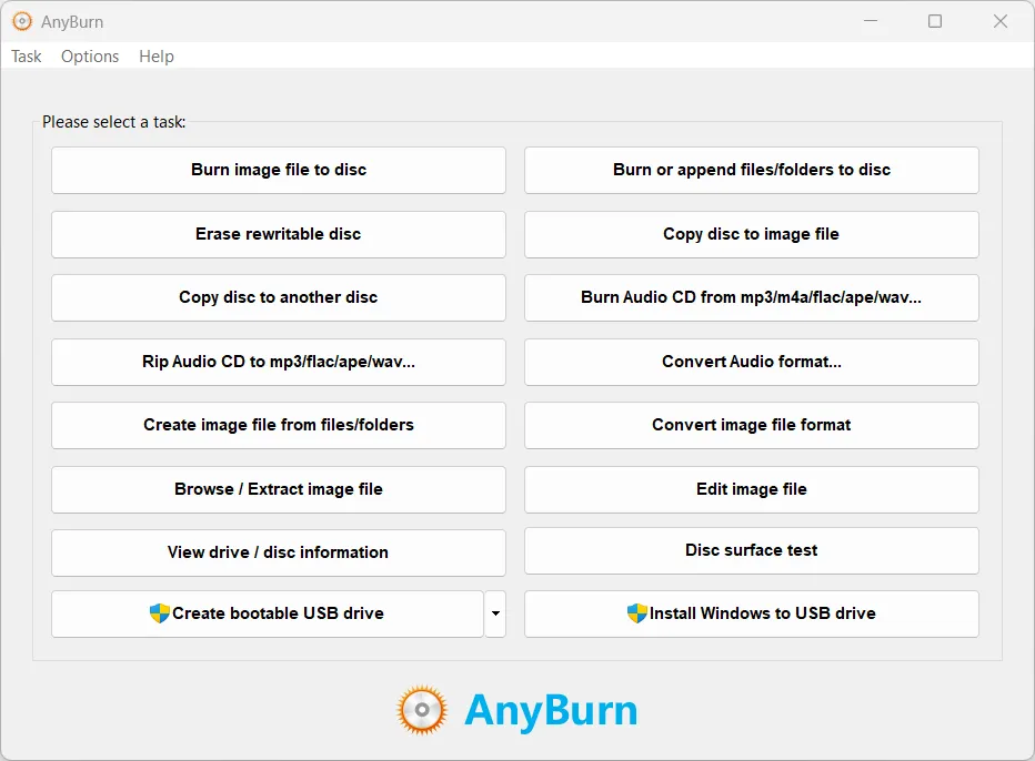 Screenshot AnyBurn